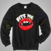 Bite Me Vampire Lips Sweatshirt