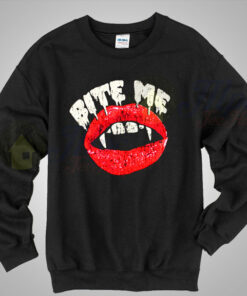 Bite Me Vampire Lips Sweatshirt