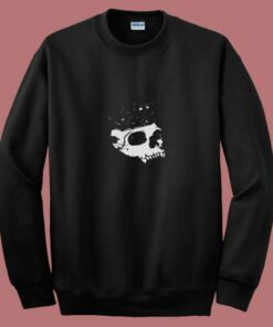 Black Cats In Skull 80s Sweatshirt