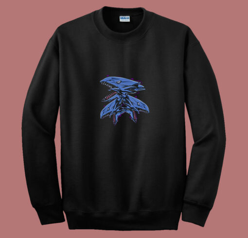 Blue Eyes White Dragon 80s Sweatshirt