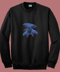 Blue Eyes White Dragon 80s Sweatshirt