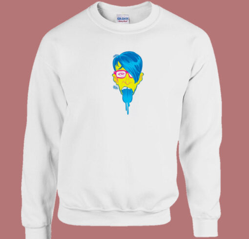 Blue Tongued Hipster 80s Sweatshirt