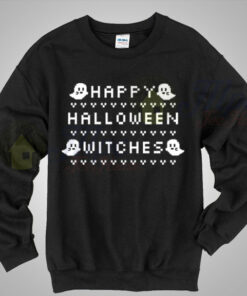 Boo Says Happy Halloween Ugly Sweater