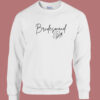 Bridesmaid Flower 80s Sweatshirt