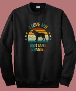 Brittany Spaniel Vintage Sweatshirt 1