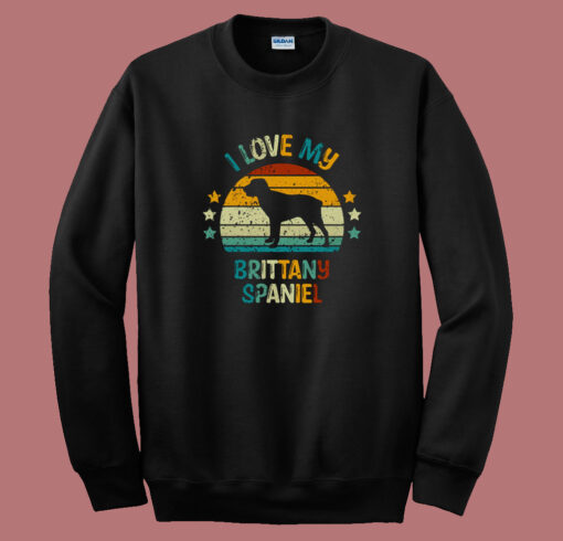 Brittany Spaniel Vintage Sweatshirt