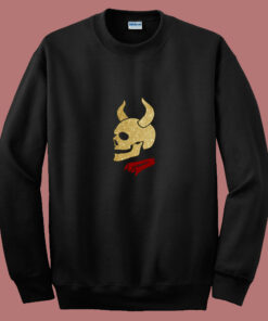 Buffy The Vampire Inspired Devil Skull Classic 80s Sweatshirt 1