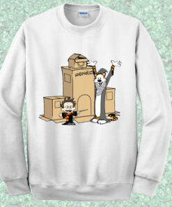 Calvin Hobbes Harry Potter Style Crewncek Sweatshirt