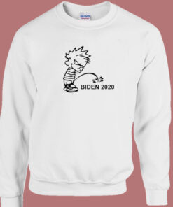 Calvin Peeing Biden 2020 Sweatshirt 1