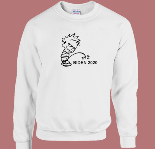 Calvin Peeing Biden 2020 Sweatshirt