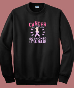 Cancer Hed My Boob 80s Sweatshirt 1