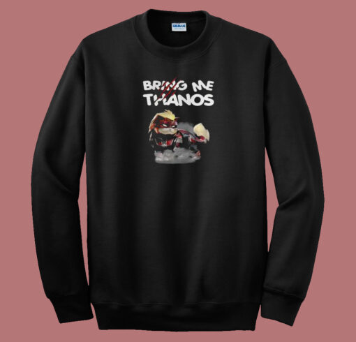 Captain Marvel Cat Bring Me Thanos 80s Sweatshirt