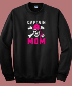 Captain Mom Funny Pirate 80s Sweatshirt 1