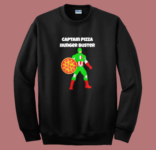 Captain Pizza Hunger Buster Sweatshirt