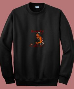 Caring For Your Demon Cat 80s Sweatshirt