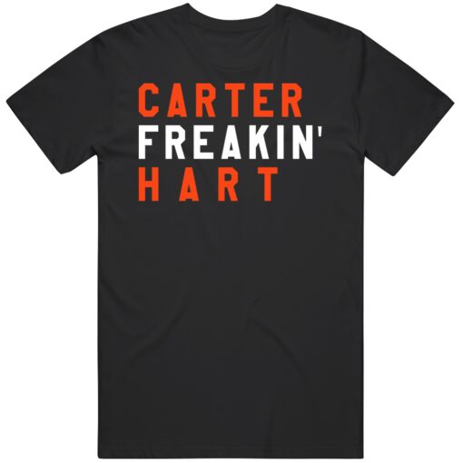 Carter Hart Freakin Philadelphia Hockey Fan T Shirt