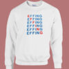 Casual Effing Crossword 80s Sweatshirt
