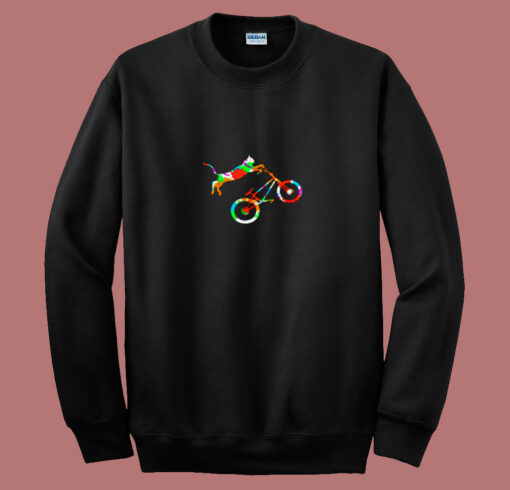 Cat Bike 80s Sweatshirt