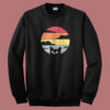 Cat Hiding Retro Funny Sweatshirt