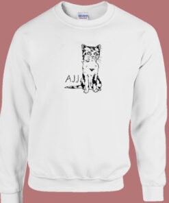 Cat Only God Can Judge Me 80s Sweatshirt 1