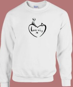 Charlie Mackesy Love Wins 80s Sweatshirt 2
