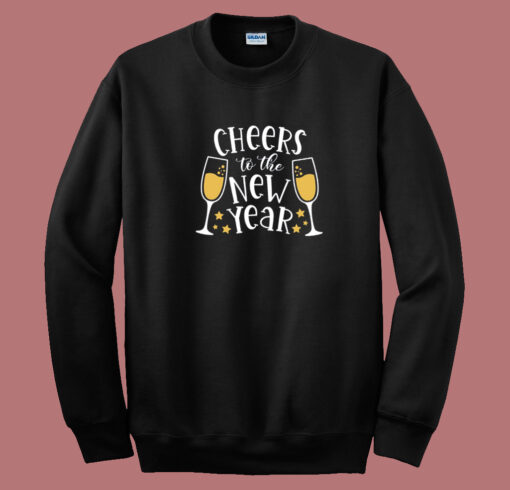 Cheers To The New Year 80s Sweatshirt