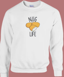 Chicken Nugget Nug Life 80s Sweatshirt 1