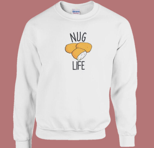 Chicken Nugget Nug Life 80s Sweatshirt