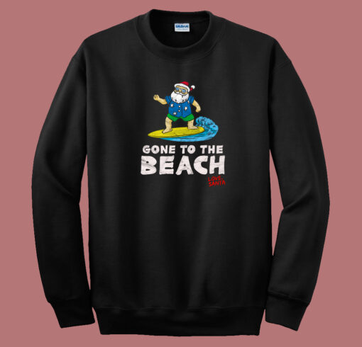 Christmas Gone To The Beach 80s Sweatshirt