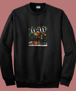 Christmas Lights M And M’s World Cartoon 80s Sweatshirt