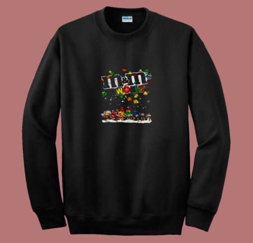 Christmas Lights M And M’s World Cartoon 80s Sweatshirt