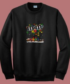Christmas Lights M And M’s World Cartoon 80s Sweatshirt