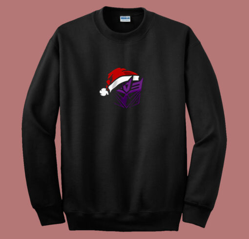 Christmas Santa Transformers Decepticon 80s Sweatshirt