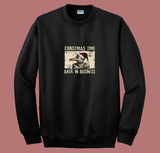 Christmas Time Back In Business Plague Doctor 80s Sweatshirt