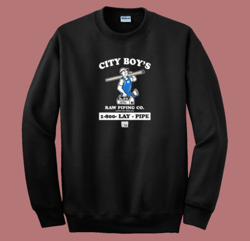 City Boys Raw Piping Sweatshirt