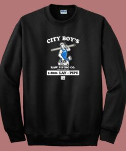 City Boys Raw Piping Sweatshirt