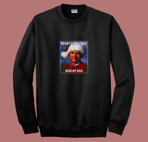 Clark Griswold Kiss My Ass Christmas 80s Sweatshirt