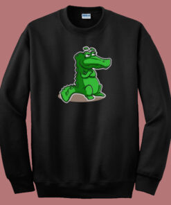 Contemplation Of The Crocodile 80s Sweatshirt Contemplation Of The Crocodile 80s Sweatshirt