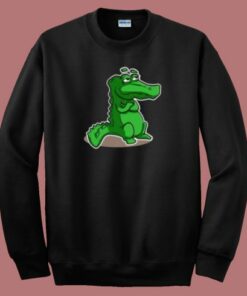 Contemplation Of The Crocodile 80s Sweatshirt