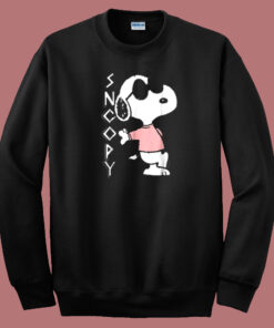 Cool Snoopy In Pink 80s Sweatshirt Cool Snoopy In Pink 80s Sweatshirt