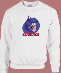 Courage Dog Scared Sweatshirt 1