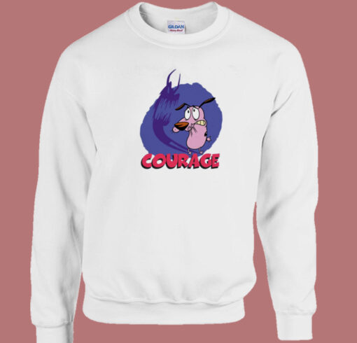 Courage Dog Scared Sweatshirt