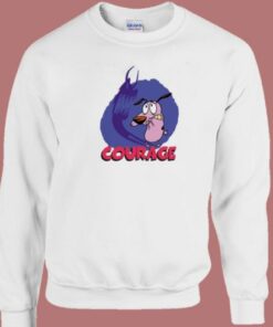 Courage Dog Scared Sweatshirt 2
