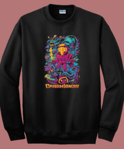 Crashlands Video Game Character 80s Sweatshirt Crashlands Video Game Character 80s Sweatshirt