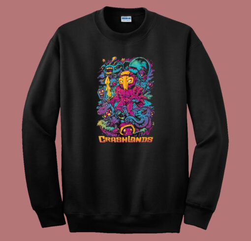 Crashlands Video Game Character 80s Sweatshirt