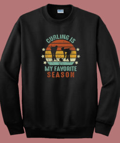 Curling Is My Favorite Vintage 80s Sweatshirt Curling Is My Favorite Vintage 80s Sweatshirt