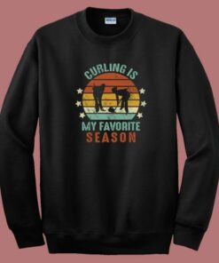 Curling Is My Favorite Vintage 80s Sweatshirt