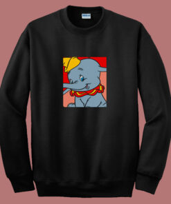Cute Disney Dumbo Portrait 80s Sweatshirt Cute Disney Dumbo Portrait 80s Sweatshirt