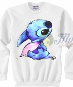 Cute Face Stitch Disney Character Sweatshirt 1 Cute Face Stitch Disney Character Sweatshirt 3