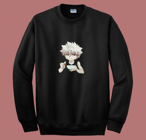 Cute Killua Zoldyck Hunter X Hunter Funny Meme Manga Baka Otaku 80s Sweatshirt